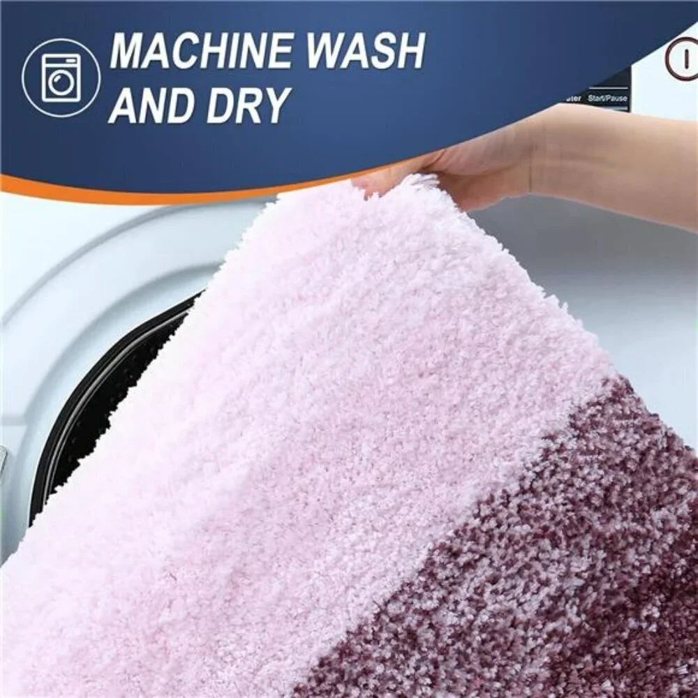 Bathroom Rug Mat 24x16 Extra Soft and Absorbent Microfiber Bath Rugs Non-Slip